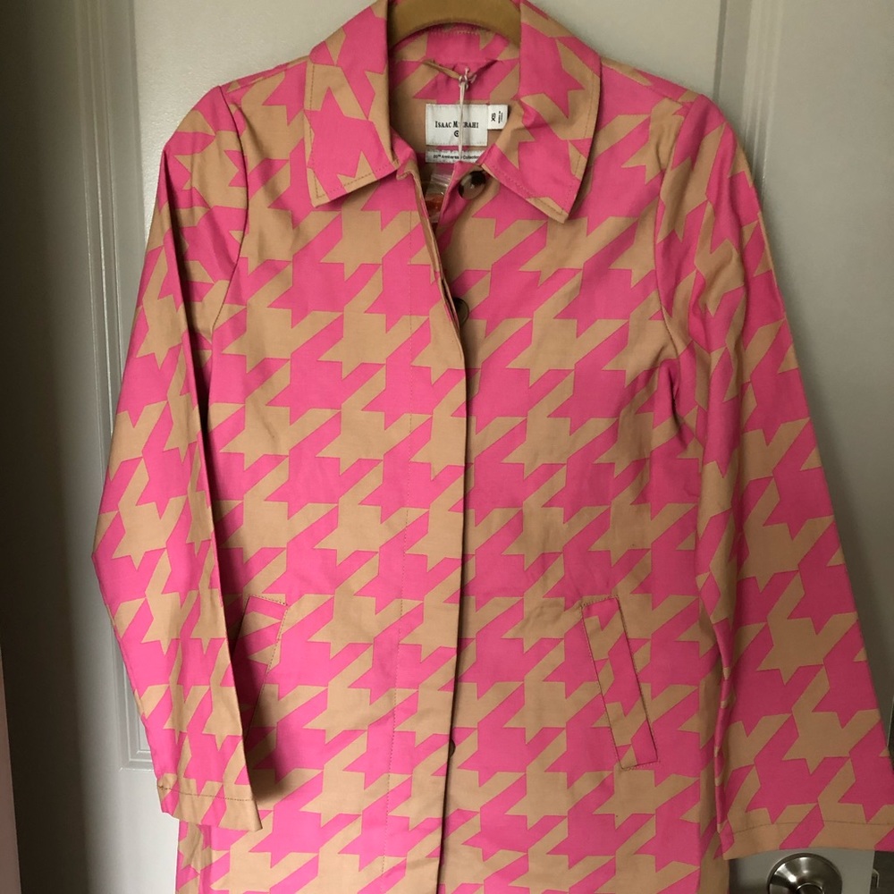 Houndstooth trench/raincoat